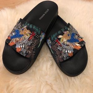 Steve Madden beaded slides